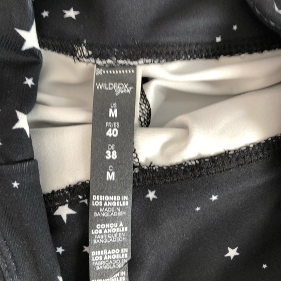 Wildfox workout scattered star leggings Sz M - Picture 7 of 8